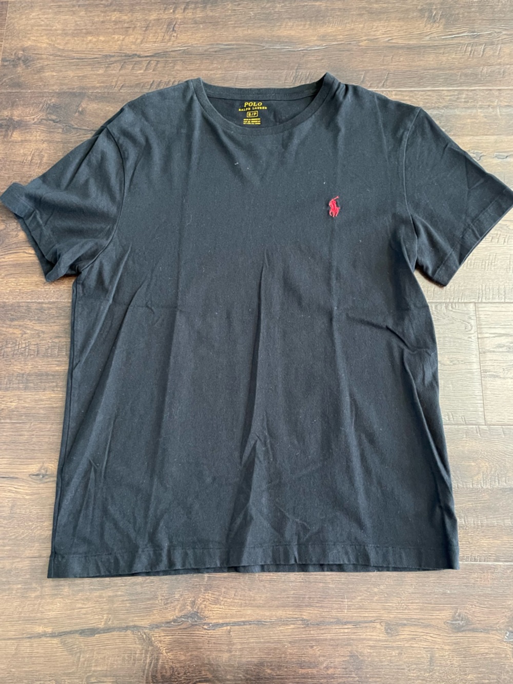 POLO RALPH LAUREN Black Shortsleeve Crewneck Tee Shirt Preppy Classic Size Small